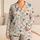 Watercolor Heart Motifs for Cozy Nights and Relaxed Lounging for Her Satin Pajamas Set - 1