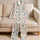 Watercolor Heart Motifs for Cozy Nights and Relaxed Lounging for Her Satin Pajamas Set - 5