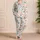 Watercolor Heart Motifs for Cozy Nights and Relaxed Lounging for Her Satin Pajamas Set - 4