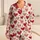 Cranberry Heart Motif for Cozy Romantic Lounging and Sweet Gift Giving Satin Pajamas Set - 1