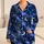 Crescent Moon and Starry Night Sky for Dreamy Stargazing Evenings Satin Pajamas Set - 1