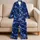 Crescent Moon and Starry Night Sky for Dreamy Stargazing Evenings Satin Pajamas Set - 5
