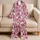 Pink Halloween Bows, Witchy Ghosts and Bats for Cozy October Nights and Festive Gifting Satin Pajamas Set - 5