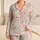 Pastel Bows, Gingham And Wildflowers For Cozy Weekends And Holiday Getaways Satin Pajamas Set - 1