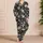 Ivory Rose and Wildflower Motifs for Relaxed Summer Evenings and Elegant Lounging Satin Pajamas Set - 4