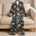 Ivory Rose and Wildflower Motifs for Relaxed Summer Evenings and Elegant Lounging Satin Pajamas Set - 5