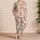 Watercolor Tulips for Cozy Spring Mornings, Romantic Garden Living and Gift Giving Satin Pajamas Set - 4