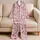 Ivory Western Wildflowers, Cowboy Boots and Horses for Cozy Holiday Evenings Satin Pajamas Set - 5