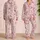 Ivory Western Wildflowers, Cowboy Boots and Horses for Cozy Holiday Evenings Satin Pajamas Set - 2