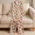 Coral Strawberries with Olive Leaves for Fresh Summer Lounging and Cozy Home Days Satin Pajamas Set - 5