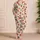 Coral Strawberries with Olive Leaves for Fresh Summer Lounging and Cozy Home Days Satin Pajamas Set - 4