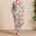 Watercolor Rose Garden for Romantic Spring Mornings and Relaxed Weekends Satin Pajamas Set - 4