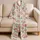 Watercolor Rose Garden for Romantic Spring Mornings and Relaxed Weekends Satin Pajamas Set - 5