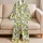 Fresh Lemon Branches and White Blossoms for Springtime Lounging and Gift Giving for Women Satin Pajamas Set - 5