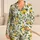 Fresh Lemon Branches and White Blossoms for Springtime Lounging and Gift Giving for Women Satin Pajamas Set - 1