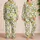 Fresh Lemon Branches and White Blossoms for Springtime Lounging and Gift Giving for Women Satin Pajamas Set - 2