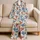 Red Lobster, Blue Coral and Seashells for Coastal Getaways and Relaxed Summer Evenings Satin Pajamas Set - 5