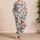 Red Lobster, Blue Coral and Seashells for Coastal Getaways and Relaxed Summer Evenings Satin Pajamas Set - 4