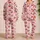 Red Cherry Pairs and Pink Ribbon Bows for Cozy Romantic Nights, a Sweet Gift for Her Satin Pajamas Set - 2