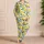Fresh Lemon and Green Leaf Motifs for Sunny Morning Lounging and Cozy Evenings Satin Pajamas Set - 4