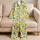 Fresh Lemon and Green Leaf Motifs for Sunny Morning Lounging and Cozy Evenings Satin Pajamas Set - 5