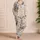 Watercolor Kittens And Botanical Blooms For Cozy Spring Lounging Gifts For Cat Lovers Satin Pajamas Set - 4