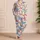 Colorful Butterfly Garden for Whimsical Springtime Lounging and Relaxation Satin Pajamas Set - 4