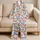 Colorful Butterfly Garden for Whimsical Springtime Lounging and Relaxation Satin Pajamas Set - 5