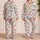Colorful Butterfly Garden for Whimsical Springtime Lounging and Relaxation Satin Pajamas Set - 2