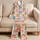 Watercolor Pumpkins With Bows for Cozy Autumn Evenings and Seasonal Lounging Satin Pajamas Set - 5