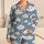 Sleepy Cloud And Golden Star Sky For Dreamy Spring Summer Lounging Gift For Her At Home Satin Pajamas Set - 1