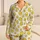 Smiling Lemon Faces for Sunny Summer Lounging and Cheerful Vacation Mornings at Home Satin Pajamas Set - 1