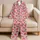 Watermelon Slices and Sweet Summer Fruit for Relaxing at Home, Gift for Her Satin Pajamas Set - jvgiek3rpv