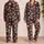 Colorful Folk Hearts and Flowers for Cozy Romantic Evenings and Valentine’s Day Gifting Satin Pajamas Set - 2