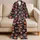 Colorful Folk Hearts and Flowers for Cozy Romantic Evenings and Valentine’s Day Gifting Satin Pajamas Set - 5