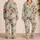 Watercolor Wildflowers And Garden Blooms For Cozy Evenings And Relaxed Mornings Satin Pajamas Set - 2