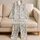 Coral, Seahorse And Jellyfish Ocean Motifs For Calm Coastal Summer Evenings At Home Satin Pajamas Set - 5