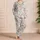 Coral, Seahorse And Jellyfish Ocean Motifs For Calm Coastal Summer Evenings At Home Satin Pajamas Set - RWA7XTL8QK