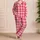 Red Pink Gingham Checks for Cozy Summer Evenings and Relaxed Home Comfort Satin Pajamas Set - 4