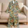 Orange Grove and Blue Blossom Motifs for Cheerful Summer Lounging Satin Pajamas Set - 5
