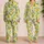 Fresh Lemon and Greenery Motifs for Sunny Summer Lounging and Thoughtful Gift Giving Satin Pajamas Set - 2