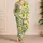 Fresh Lemon and Greenery Motifs for Sunny Summer Lounging and Thoughtful Gift Giving Satin Pajamas Set - 4