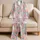Easter Rabbits, Painted Eggs and Tulips for Springtime Gift Giving Satin Pajamas Set - 5