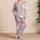 Easter Rabbits, Painted Eggs and Tulips for Springtime Gift Giving Satin Pajamas Set - 4