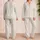 Warm Ivory And Terracotta Polka Dots For Cozy Literary Evenings And Relaxed Nights Satin Pajamas Set - 2