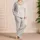 Warm Ivory And Terracotta Polka Dots For Cozy Literary Evenings And Relaxed Nights Satin Pajamas Set - 4