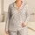 Warm Ivory And Terracotta Polka Dots For Cozy Literary Evenings And Relaxed Nights Satin Pajamas Set - 1