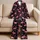 Vibrant Pink Flamingos for Tropical Holiday Lounging and Relaxed Evenings at Home Satin Pajamas Set - 5