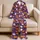 Purple Pumpkin, Bat and Friendly Ghost Halloween Cheer for Cozy October Nights and Parties Satin Pajamas Set - 5