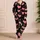 Coral Heart Motif for Cozy Valentine's Evening Lounging and Relaxed Home Days Satin Pajamas Set - 4
